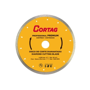 Disco de Corte Diamantado Profissional Premium 200 mm Cortag
