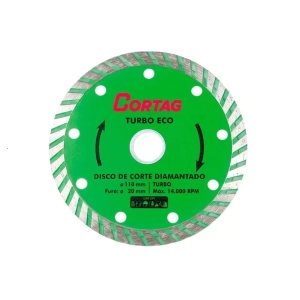 Disco de Corte Diamantado Turbo Eco 110 mm Cortag